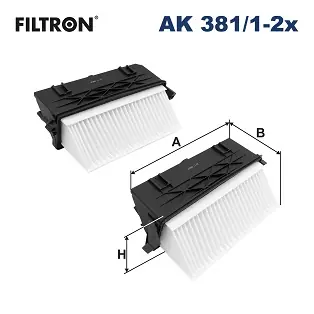 Nu Kopen Luchtfilter Filtron AK 381\\/1-2x