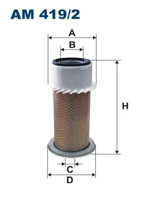 Plaats Bestelling Luchtfilter Filtron AM 419\\/2