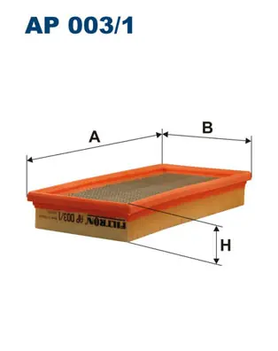 Luchtfilter Filtron AP 003\\/1 Veilige Betaling