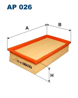 Handgemaakt Luchtfilter Filtron AP 026