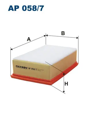 Geld-Terug-Garantie Luchtfilter Filtron AP 058\\/7