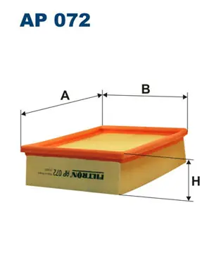 Op = Op Luchtfilter Filtron AP 072