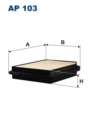 Luchtfilter Filtron AP 103 Rechtstreeks Van De Fabrikant