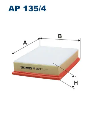 Op = Op Luchtfilter Filtron AP 135\\/4
