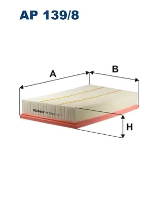 Plaats Bestelling Luchtfilter Filtron AP 139\\/8