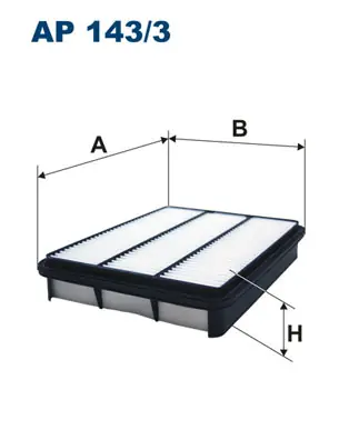 Luchtfilter Filtron AP 143\\/3 Gecertificeerd
