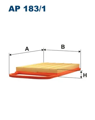 Luchtfilter Filtron AP 183\\/1 Professioneel