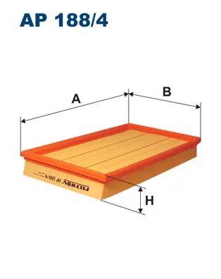 Handgemaakt Luchtfilter Filtron AP 188\\/4