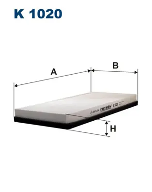Interieurfilter Filtron K 1020 Aanbieding