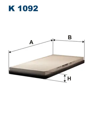 Interieurfilter Filtron K 1092 Hoge Kwaliteit