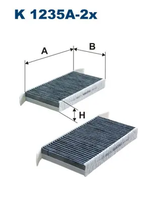 Interieurfilter Filtron K 1235A-2x Tijdelijk Beschikbaar