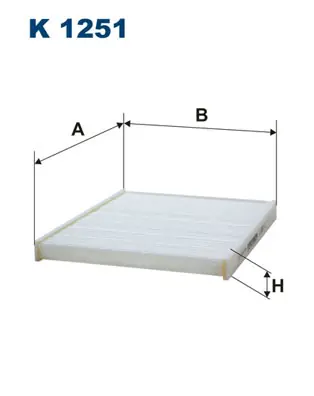 Interieurfilter Filtron K 1251 Nieuw Model