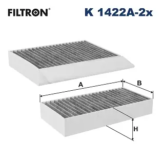 Gratis Retour Interieurfilter Filtron K 1422A-2x