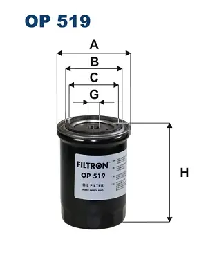 Oliefilter Filtron OP 519 Goedkoop