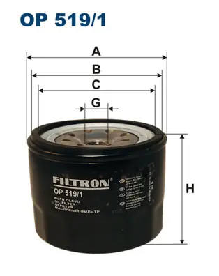 Dagaanbieding Oliefilter Filtron OP 519\\/1