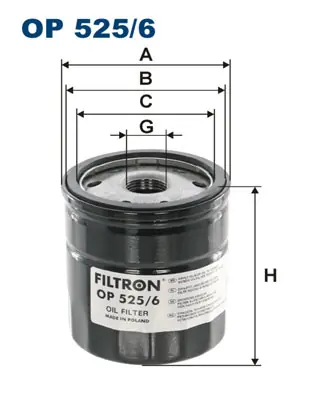 Oliefilter Filtron OP 525\\/6 Koop Online