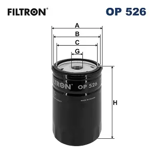 Plaats Bestelling Oliefilter Filtron OP 526