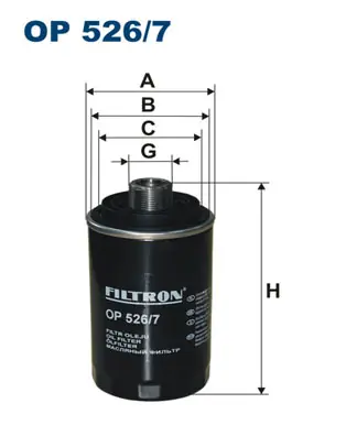 Oliefilter Filtron OP 526\\/7 Meest Verkocht