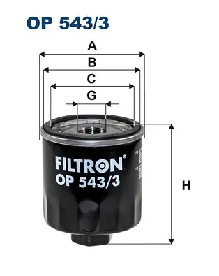 Oliefilter Filtron OP 543\\/3 Express Levering
