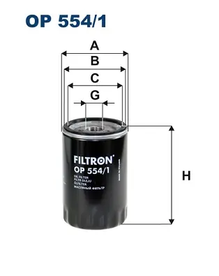 Bulkbestelling Oliefilter Filtron OP 554\\/1