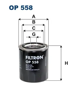 Op = Op Oliefilter Filtron OP 558