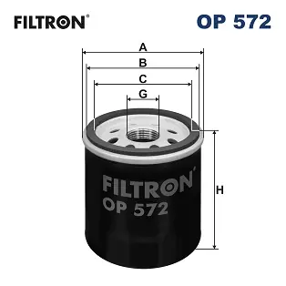 Uitverkoop Oliefilter Filtron OP 572