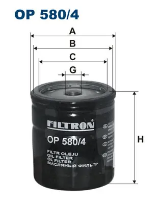 Oliefilter Filtron OP 580\\/4 Alleen Vandaag