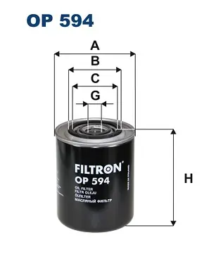 Oliefilter Filtron OP 594 Dagaanbieding