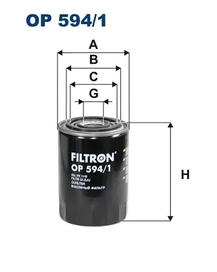 Nieuw Oliefilter Filtron OP 594\\/1