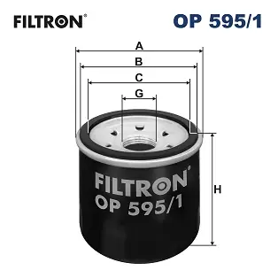 Oliefilter Filtron OP 595\\/1 Op = Op