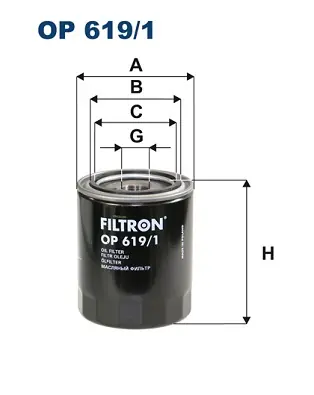 Origineel Oliefilter Filtron OP 619\\/1