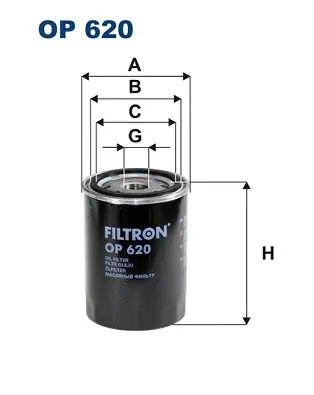 Oliefilter Filtron OP 620 In De Mode
