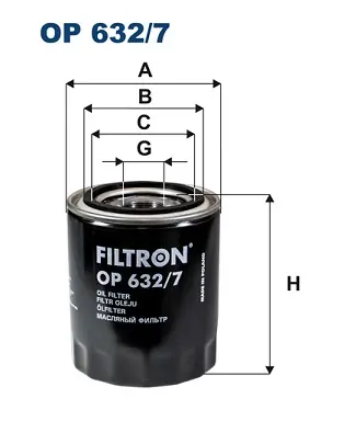 Oliefilter Filtron OP 632\\/7 Veilige Betaling