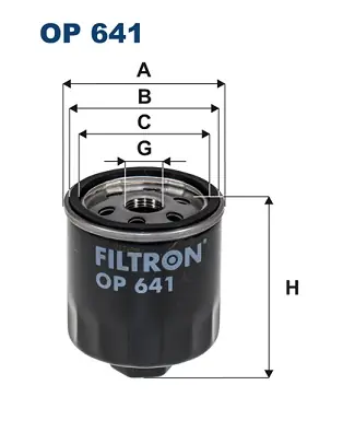 Oliefilter Filtron OP 641 Lage Kosten