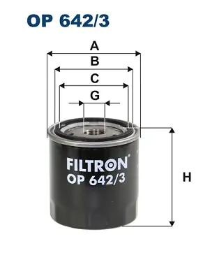 Oliefilter Filtron OP 642\\/3 Populair