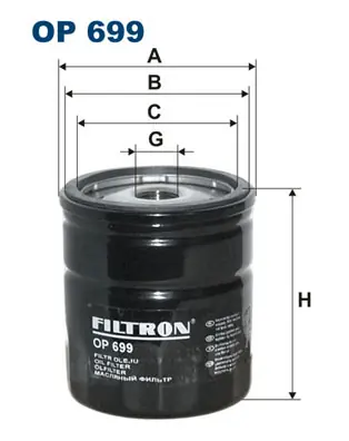 Exclusief Oliefilter Filtron OP 699