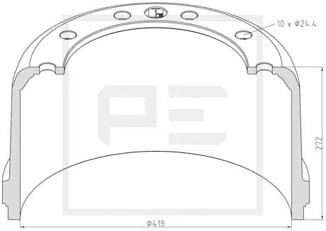 Speciale Aanbieding Remtrommel Pe Automotive 266.539-00A
