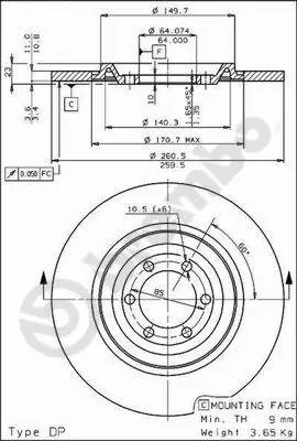 Flitsaanbieding Remschijven Brembo 08.3210.10