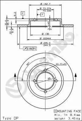 Favoriet Remschijven Brembo 08.3955.10