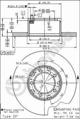 Bestseller Remschijven Brembo 08.3959.20