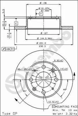 Bestseller Remschijven Brembo 08.4423.20