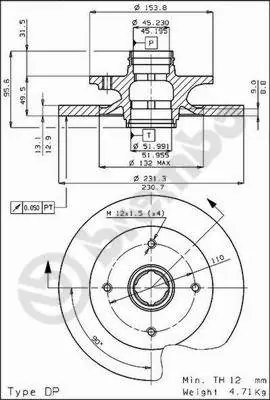 Remschijven Brembo 08.4469.10 Korting