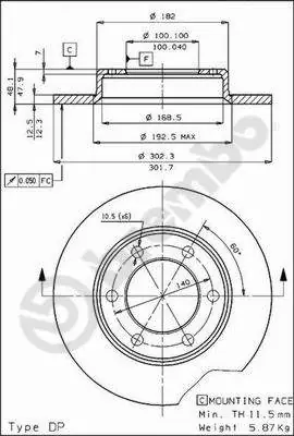 Remschijven Brembo 08.4504.10 Lage Prijs