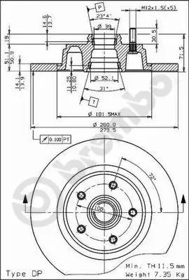 Remschijven Brembo 08.4875.10 Budget
