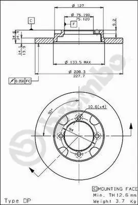 Beperkt Aanbod Remschijven Brembo 08.5356.10
