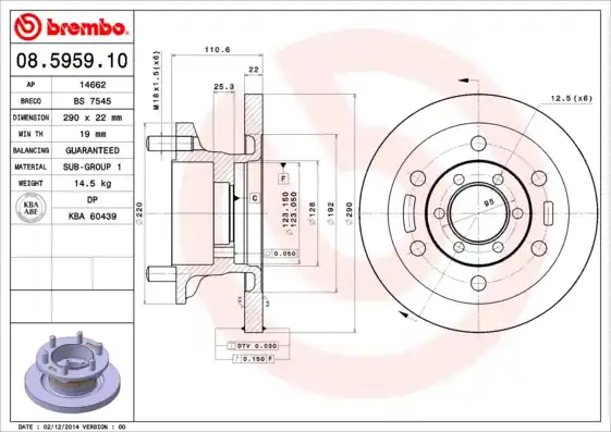 Bestseller Remschijven Brembo 08.5959.10