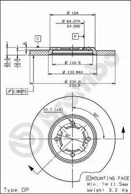 Betrouwbaar Remschijven Brembo 08.6740.10