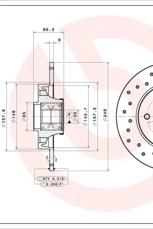Remschijven Brembo 08.9512.2X Plaats Bestelling