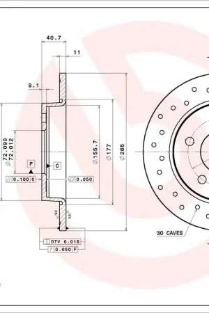 Koop Online Remschijven Brembo 08.A029.1X