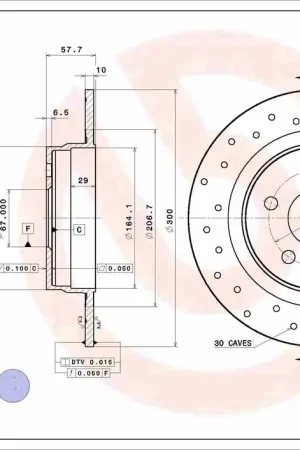 Remschijven Brembo 08.A612.4X Favoriet